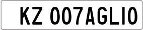 Truck License Plate